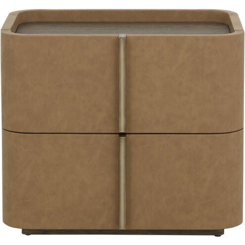 Jamille 26 X 18 inch Cognac Night Stand, Small